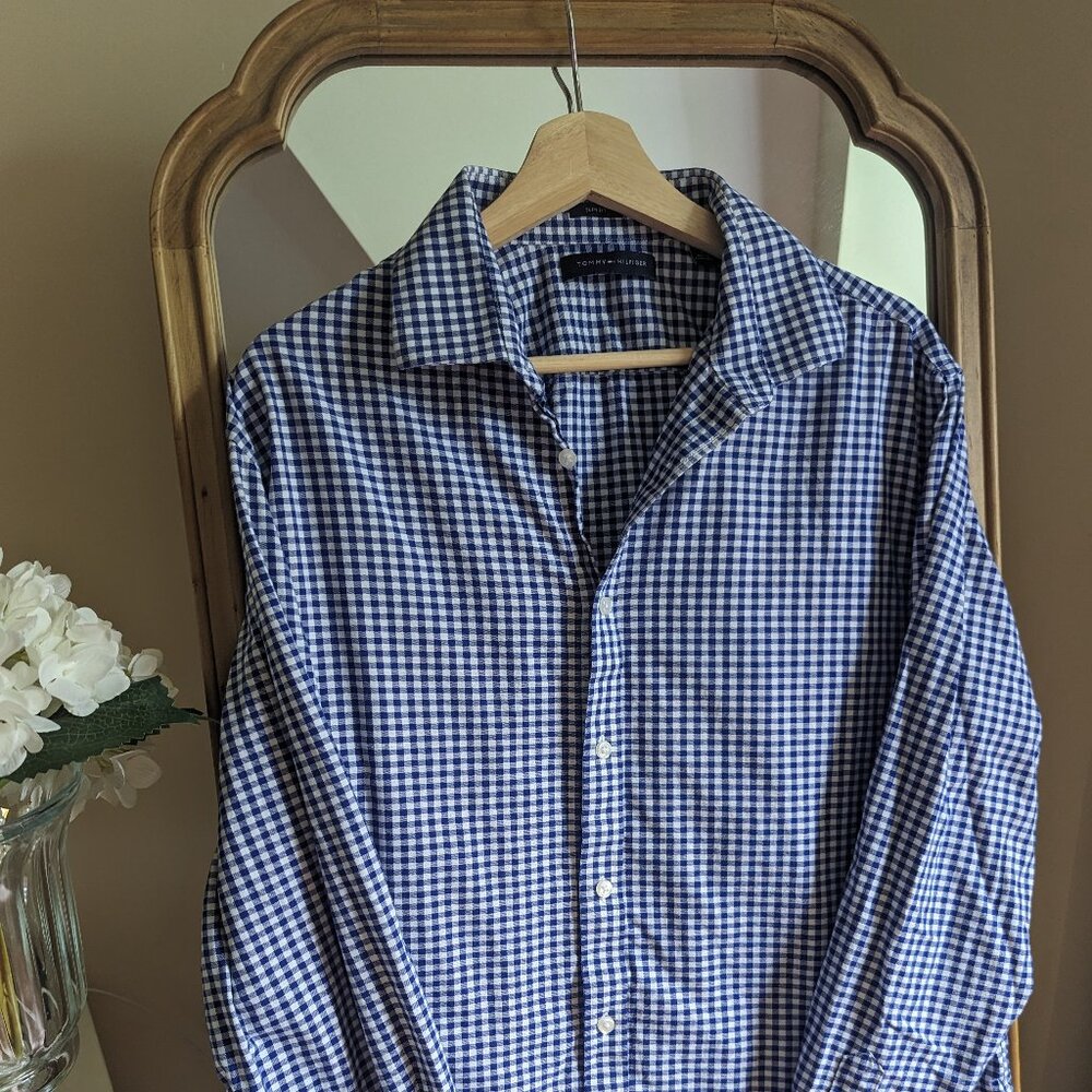 Men's Large Tommy Hilfiger Gingham Button Down